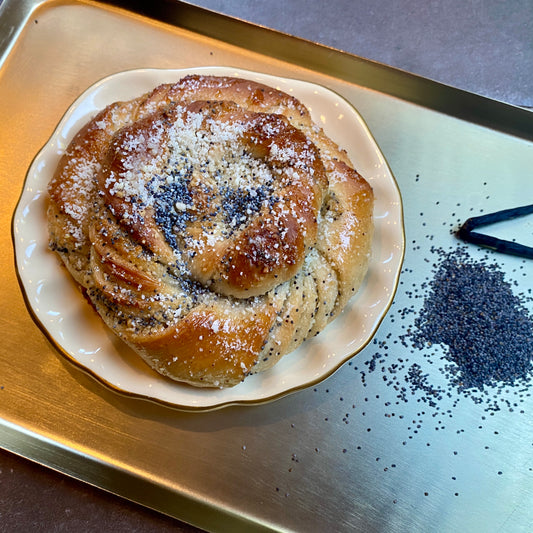 Vanille-maanzaad broodje (vegan)